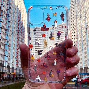Horror Collage Phone Case: Halloween iPhone & for Samsung