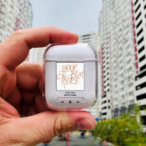 Étui pour Airpods pour album de musique personnalisé : plaque de chanson personnalisée