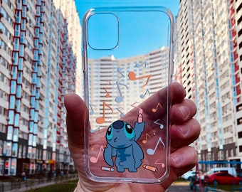 Cartoon Animation Phone Case: Stitch Design, Slim Protective Cover