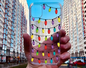 Christmas Lights Phone Case: iPhone, for Samsung, Google Pixel