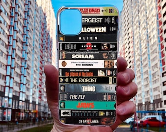 VHS Horror Movie Phone Case: iPhone, for Samsung, Pixel