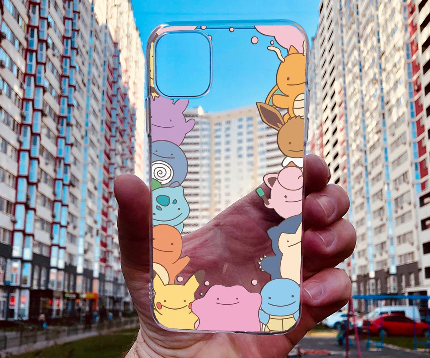 Mew 151 Pokédex Night Iphone X/XS Case Premium BANDAI POKEMON Pokedex Smartphone Case Cover iPhone