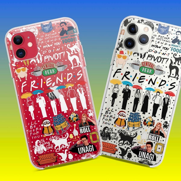 Friends Characters Case iPhone 15 Pro Max 14 13 mini 12 11 x 7 Plus SE cover Google Pixel 8 7 6 case for Samsung S23 S22 S21 ultra plus case