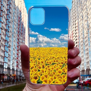 Ukraine Sunflower Symbol Case iPhone 14 15 16 Pro Max Case iPhone 13 15 Mini Case iPhone XR Case iPhone XS Max Case iPhone 7 8 Plus Case
