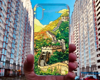 Wall of China Art iPhone Case, Landscape Design