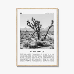 Death Valley-afdruk zwart-wit nr. 1, kunst aan de muur Death Valley, poster Death Valley, Death Valley-foto, Californië, Nevada, VS