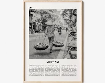 Vietnam Print Black and White No 2, Vietnam Wall Art, Vietnam Poster, Vietnam Photo, Vietnam Wall Decor, Việt Nam, Ho Chi Minh, Hanoi