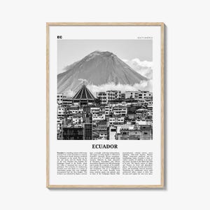 Ecuador Druck Schwarzweiß Nr. 1, Ecuador Wandkunst, Ecuador Poster, Ecuador Foto, Ecuador Wanddekoration, Guayaquil, Quito, Südamerika