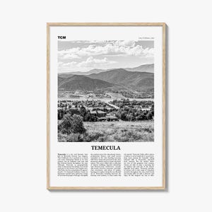 Temecula Print zwart-wit, Temecula Wall Art, Temecula Poster, Temecula Photo, Californië, Verenigde Staten, Verenigde Staten, Noord-Amerika