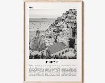 Positano Print Black and White No 1, Positano Wall Art, Positano Poster, Positano Photo, Positano Decor, Italy, Italia, Amalfi, Salerno