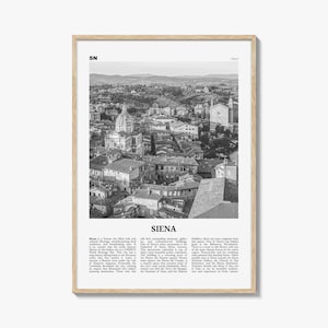 Siena Print Black and White, Siena Wall Art, Siena Poster, Siena Photo, Siena Wall Décor, Italy, Italia