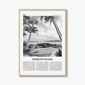 Hamilton Island Print Black and White, Hamilton Island Wall Art, Hamilton Island Poster, Hamilton Island Photo, Hamilton Island Wall Décor
