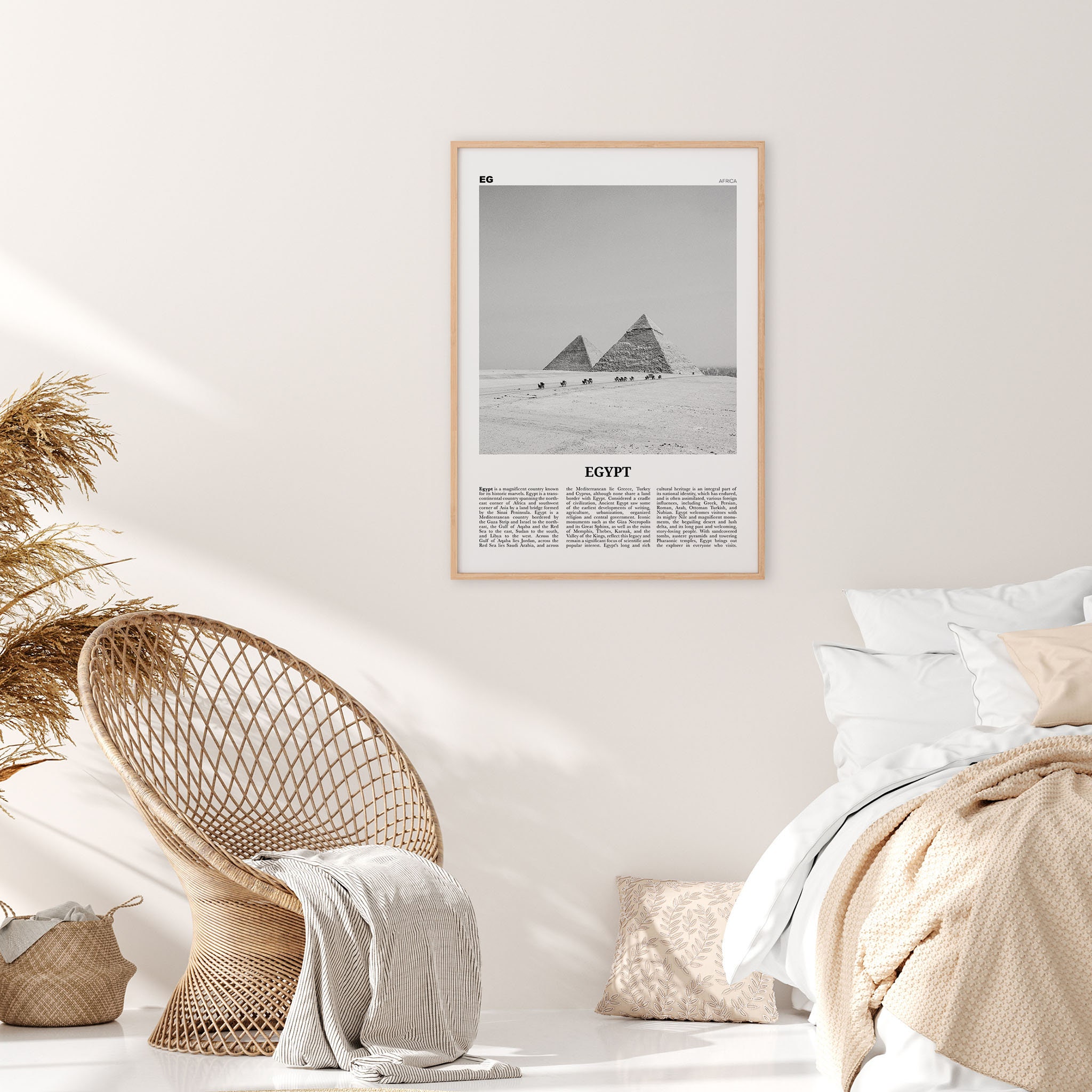 Egypt Print Black and White Egypt Wall Art Egypt Poster | Etsy