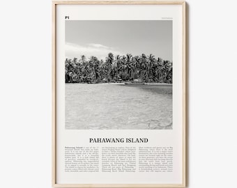 Pahawang Island Print Black and White, Pahawang Island Wall Art, Pahawang Island Poster, Pahawang Island Photo, Lampung, Indonesia