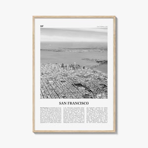 San Francisco Black and White Photo Print: California Wall Art