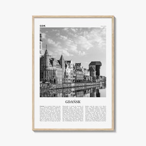 Gdansk Print Black and White No 1, Gdańsk Wall Art, Gdańsk Poster, Gdańsk Photo, Gdańsk Wall Décor, Danzig, Poland, Pomeranian