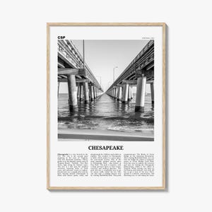 Chesapice Print schwarz weiß, Chesahead Wandkunst, Chesahead Poster, Chesahead Foto, Chesahead Décor, Virginia, USA, Vereinigte Staaten