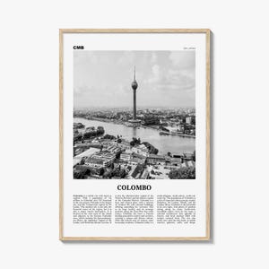 Colombo Print Black and White, Colombo Wall Art, Colombo Poster, Colombo Photo, Colombo Wall Decor, Sri Lanka, Kolamba, Koḻumpu, Asia