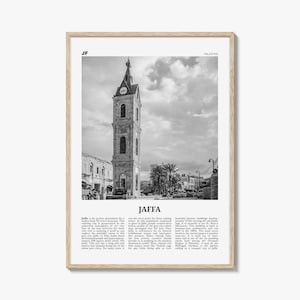 Jaffa Print Black and White, Jaffa Wall Art, Jaffa Poster, Jaffa Photo, Jaffa Wall Décor, Jaffa Map, Palestine