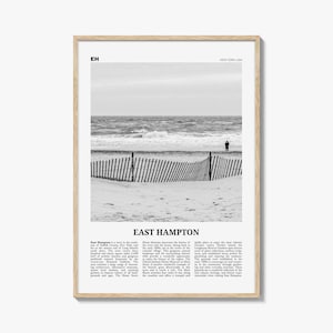 East Hampton Black and White Photography Print: New York Wall Art