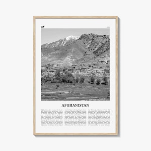 Afghanistan Print Black and White No 2, Afghanistan Wall Art, Afghanistan Poster, Afghanistan Photo, Afghanistan, Afġānistān, Kabul
