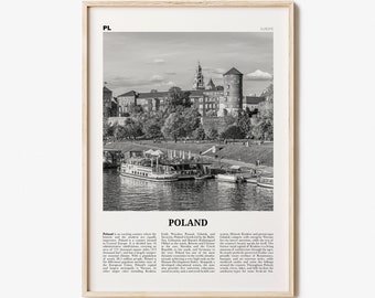 Poland Print Black and White, Poland Wall Art, Poland Poster, Poland Photo, Poland Wall Decor, Polska, Warsaw, Europe