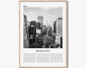 Mexico City Print Black and White No 1, Mexico City Wall Art, Mexico City Poster, Mexico City Photo, Mexico, Ciudad de México
