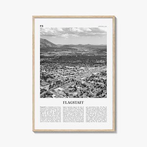 Flagstaff Print Black and White, Flagstaff Wall Art, Flagstaff Poster, Flagstaff Photo, Flagstaff Wall Décor, Arizona, USA United States