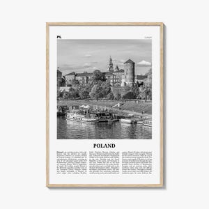 Poland Print Black and White, Poland Wall Art, Poland Poster, Poland Photo, Poland Wall Decor, Polska, Warsaw, Europe