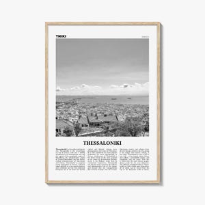 Thessaloniki Print Schwarzweiß, Thessaloniki Wandkunst, Thessaloniki Poster, Thessaloniki Foto, Griechenland, ᘅღღ・Anhänger, Griechenland, Europa