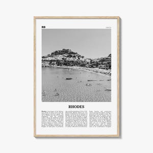 Rhodos Druck Schwarz und weiß, Rhodos, Wand Kunst, Rhodos Poster, Rhodos Foto, Rhodos Wanddekor, Rhodos, Griechenland, ღღღღღღღ♥♥