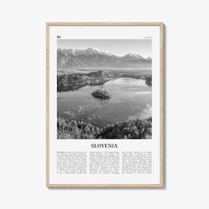Slowenien Druck schwarz weiß, Slowenien Wand Kunst, Slowenien Poster, Slowenien Foto, Slowenien Wand dekor, Slovenija, Ljubljana, Europa
