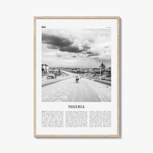 Nigeria Print Black and White No 3, Nigeria Wall Art, Nigeria Poster, Nigeria Photo, Nigeria Wall Decor, Nijeriya, Abuja, Lagos, Africa