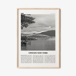 Upstate New York Print Black and White, Upstate New York Wall Art, Upstate New York Poster, Upstate New York Photo, USA