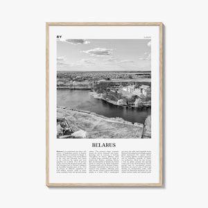 Belarus Print Black and White, Belarus Wall Art, Belarus Poster, Belarus Photo, Belarus Wall Decor, Республика Беларусь, Belarusian, Europe