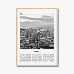 Napoli Print Black and White, Napoli Wall Art, Napoli Poster, Napoli Photo, Napoli Wall Décor, Napoli Map, Italia