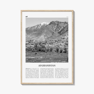 Stampa Afghanistan in bianco e nero n. 2, Arte murale Afghanistan, Poster Afghanistan, Foto Afghanistan, Afghanistan, Afġānistān, Kabul