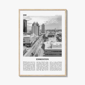 Edmonton Print Black and White No 4, Edmonton Wall Art, Edmonton Poster, Edmonton Photo, Edmonton Wall Decor, Alberta, Canada, America