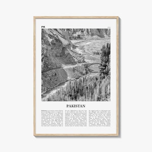 Pakistan Print Black and White No 2, Pakistan Wall Art, Pakistan Poster, Pakistan Photo, Pakistan Wall Decor, Pākistān, Asia