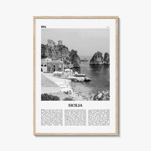 Sicilia Poster Schwarzweiß, Sicilia Wandkunst, Sicilia Poster, Sicilia Foto, Sicilia Wanddekoration, Sicilia Karte, Italien