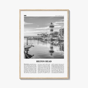 Hilton Head Island Print Black and White, Hilton Head Wall Art, Hilton Head Poster, Hilton Head Photo, Hilton Head Wall, South Carolina, USA