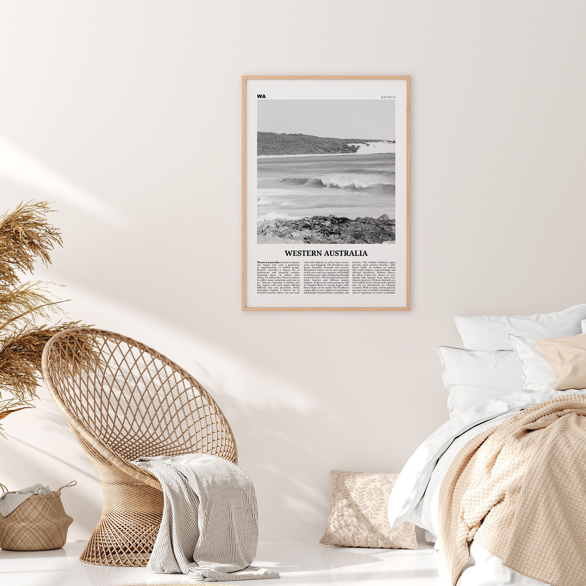 Western Australia Print Black and White Western Australia | Etsy