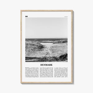 Denmark Print Schwarzweiß, Denmark Wall Art, Denmark Poster, Denmark Foto, Denmark Wall Decor, Dänemark, Skandinavisch, Nordisch, Europa