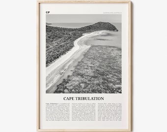 Cape Tribulation Print Black and White, Cape Tribulation Wall Art, Cape Tribulation Poster, Cape Tribulation Photo, Queensland, Australia