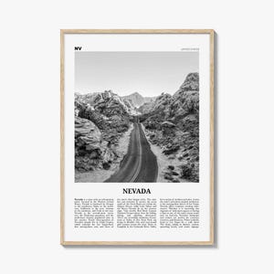 Nevada Print Black and White No 1, Nevada Wall Art, Nevada Poster, Nevada Photo, Nevada Wall Decor, USA, United States, North America