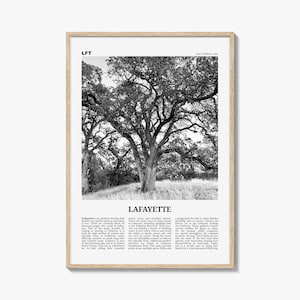 Lafayette Print Black and White California, Lafayette Wall Art, Lafayette Poster, Lafayette Photo, Lafayette Wall Décor, Lafayette Map, USA