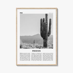 Phoenix Print schwarz weiß Nr. 3, Phoenix Wandkunst, Phoenix Poster, Phoenix Foto, Phoenix Wanddekor, Phoenix Karte, Arizona, USA