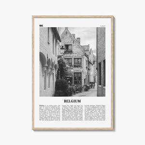 Belgien Print schwarz und weiß Nr. 4, Belgien Wandkunst, Belgien Poster, Belgien Foto, Belgien Dekor, Brüssel, België, Belgique Belgique