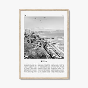 Lima Print Black and White No 1, Lima Wall Art, Lima Poster, Lima Photo, Lima Wall Decor, City Art Print, Peru, Perú, South America