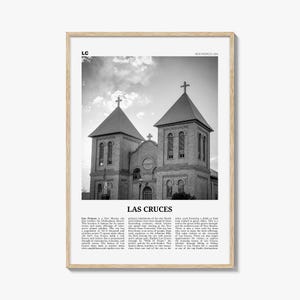 Las Cruces Print Black and White, Las Cruces Wall Art, Las Cruces Poster, Las Cruces Photo, Las Cruces Wall Décor, New Mexico, USA